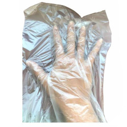 Guanti preformati monouso elepacking per alimenti 500pz/23x28cm/trasparente