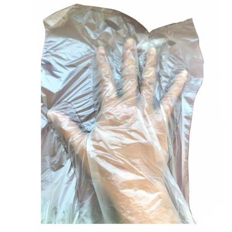 Guanti preformati monouso elepacking per alimenti 500pz/23x28cm/trasparente