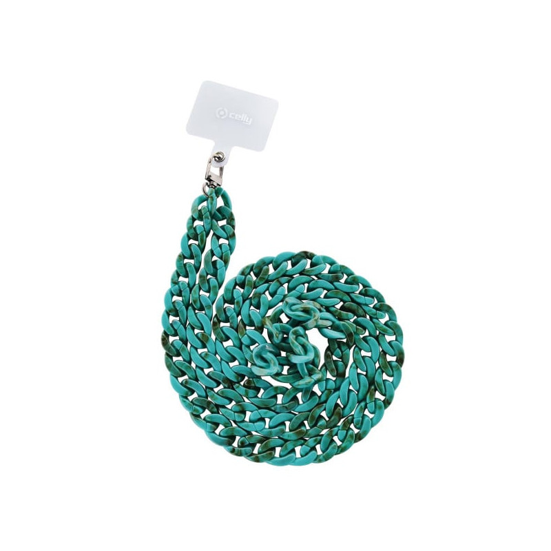 Portacellulare da collo celly con custodia in plastica 0.5x5x55cm/blu