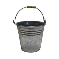 Secchiello lady doc in latta h cm 19,0 lt 5