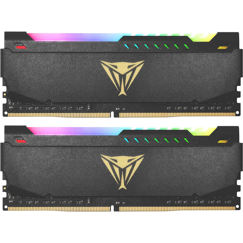 Ram dimm ddr4 16gb patriot viper steel (2x 8gb) 3200mhz rgb [pvsr416g320c6k]