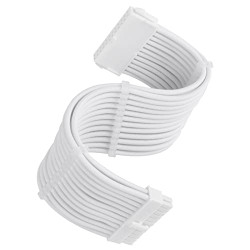 Cavo di estensione silverstone 24pin atx 30cm bianco [sst-pp07e-mbw-v2]