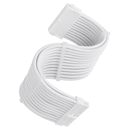 Cavo di estensione silverstone 24pin atx 30cm bianco [sst-pp07e-mbw-v2]