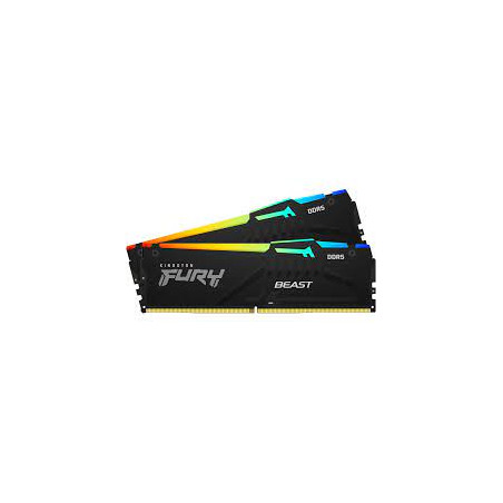 Ram dimm ddr5 32gb kingston fury beast rvb 5200mhz [kf552c40bbak2-32]