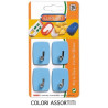 Ganci casalinghi eliplast colorato unito pz. 4 3/4 [eliplast]