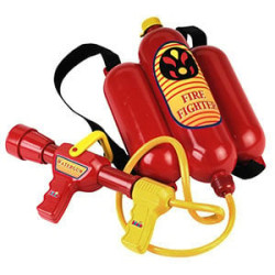 Pistola ad acqua per bambini theo klein fire fighter 31.8x11.4x42.9cm/rosso