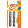 Ganci casalinghi eliplast inox rettangolare slim pz. 4 226/4 [eliplast]
