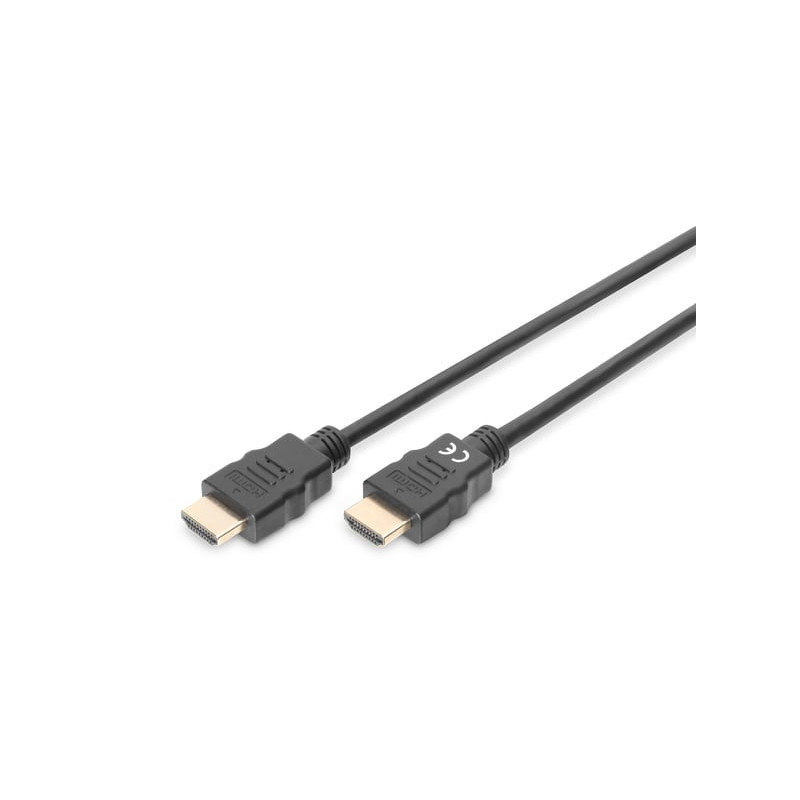 Cavo di collegamento digitus hdmi m/m 2m nero [db-330123-020-s]
