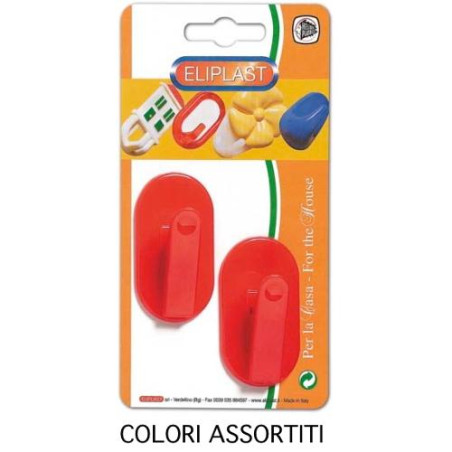 Ganci casalinghi eliplast ovale molletta pz. 2 41/2 (cf. 18) [eliplast]