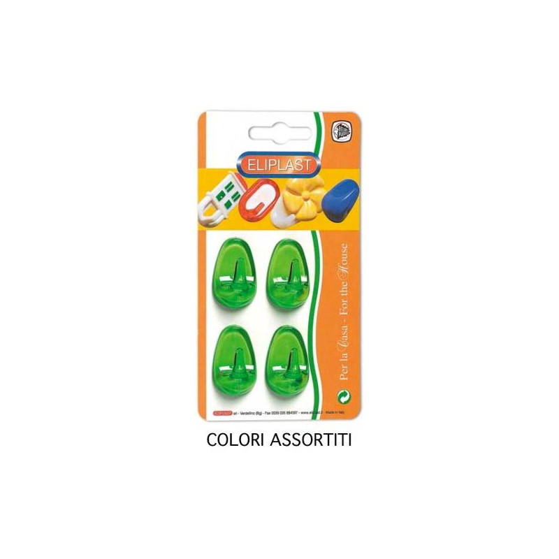 Ganci casalinghi eliplast ovale piccolo pz. 4 2/4 [eliplast]