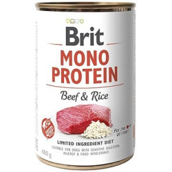 Mangime brit mono protein han00975 beef & rice 400g