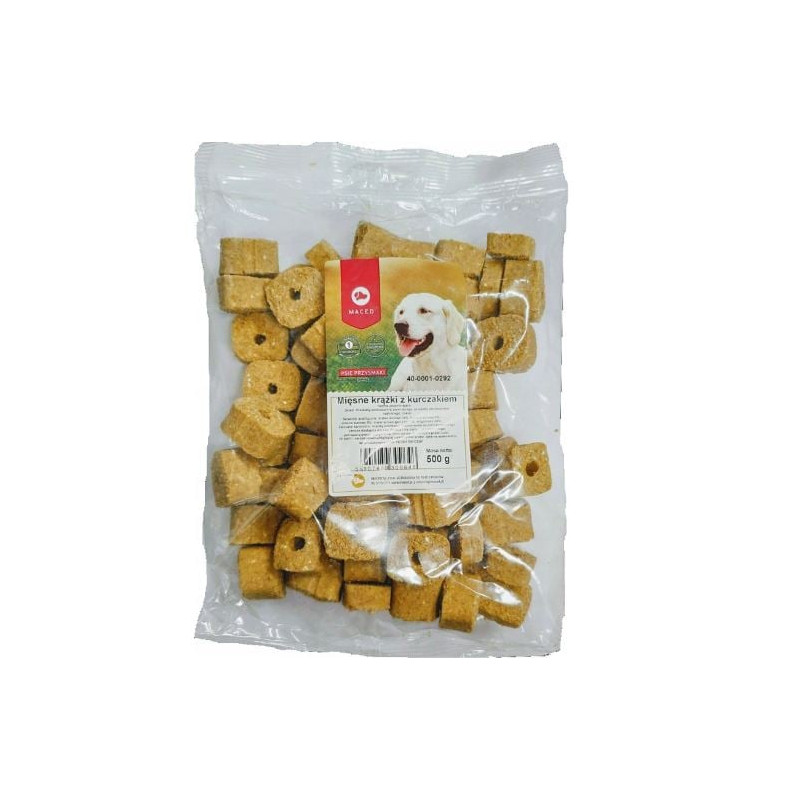 Cibo per cane maced anelli di carne con pollo 500g