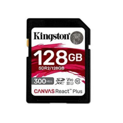 Scheda sd kingston canvasrctpls sdr2 128gb nero [sdr2/128gb]