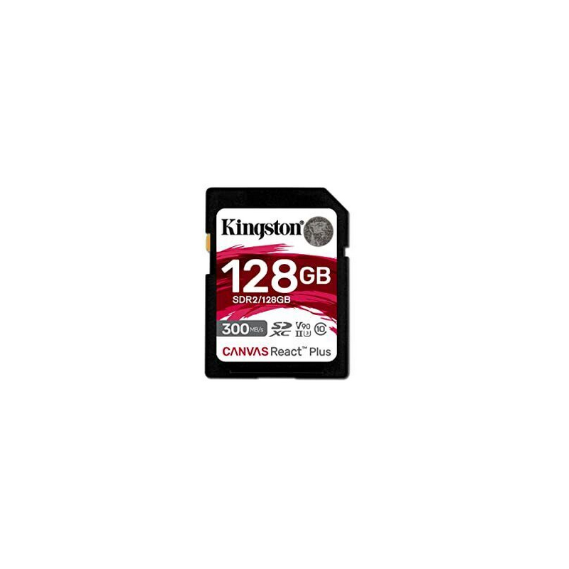 Scheda sd kingston canvasrctpls sdr2 128gb nero [sdr2/128gb]