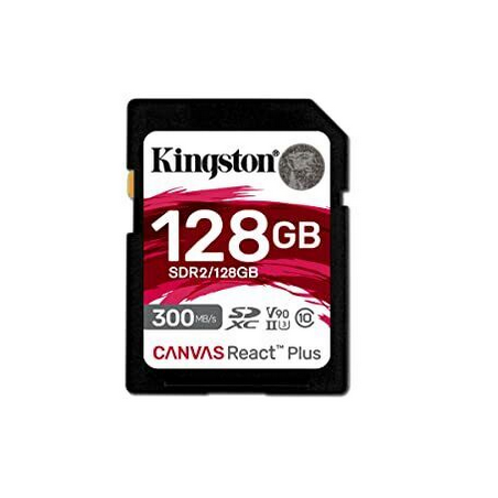 Scheda sd kingston canvasrctpls sdr2 128gb nero [sdr2/128gb]