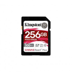 Scheda sd kingston canvas react plus sdr2 256gb nero [sdr2/256gb]