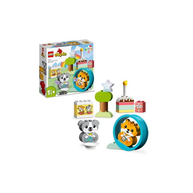 Set da costruzione lego duplo mio primo cucciolo e gattino con suoni