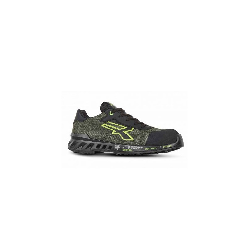 Scarpe antinfortunistica u power esd s1p src tg.40 verde/giallo [rv20096-40]