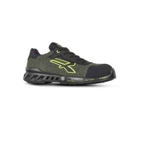Scarpe antinfortunistica u power robin s1p tg.44 verde/giallo [rv20096-44]