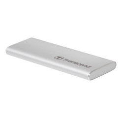 Ssd esterno 250gb transcend portatile usb3.1 gen2/520mb/s/sata/m.2/argento