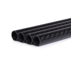 Tubo rigido alphacool in carbonio 13mm/80cm/nero [18657]