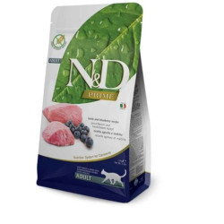 Cibo secco farmina per gatti n&d premium agnello e mirtillo 1.5kg