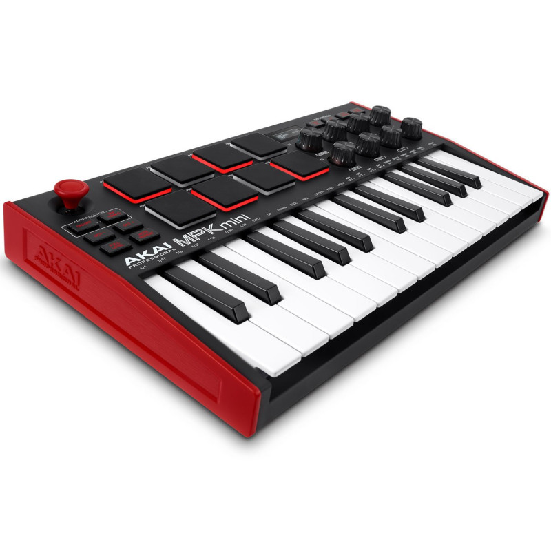 Controller dj akai professional mpkmini3 nero/rosso/bianco [mpkmini3]