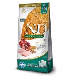 Cibo completo farmina per cani adulti n&d ancestral grain selection