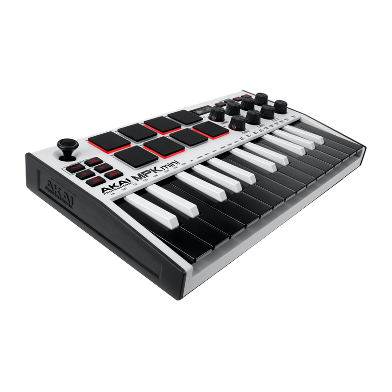 Controller dj akai professional mpkmini3w bianco/nero [mpkmini3w]