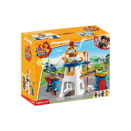 Modellino playmobil duck on call quartier generale 70910 [70910]