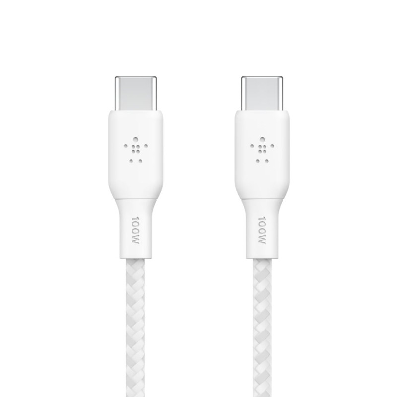 Cavo belkin usb-c/usb-c 100w 3m bianco [cab014bt3mwh]