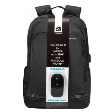 Zaino tucano con mouse nero