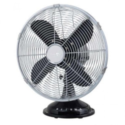 Ventilatore da tavolo smartway svt40xmb in metallo nero ottone [svt40xmb]