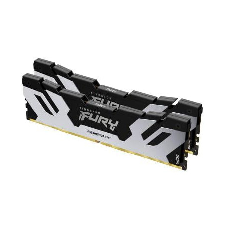 Ram dimm ddr5 32gb kingston fury nero/argento [kf564c32rsk2-32]