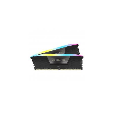 Ram dimm ddr5 32gb corsair vengeance rgb 2x16gb nero [cmh32gx5m2b6200c36]