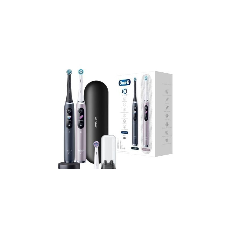 Spazzolino elettrico oral-b - io series 9 + 2 onice nero/quarzo