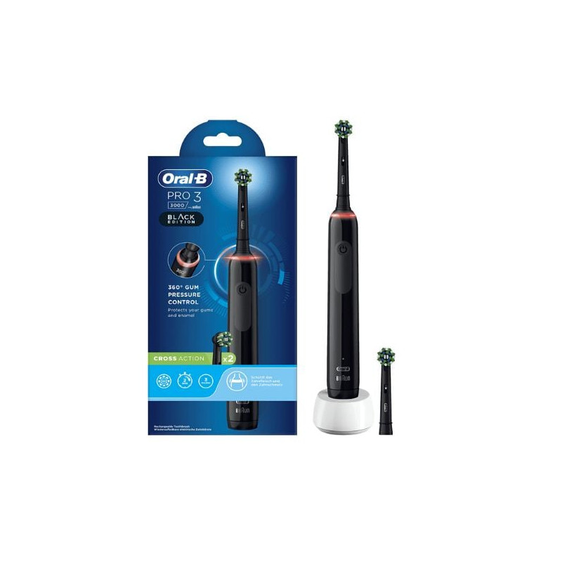 Spazzolino elettrico braun oral-b pro 3 3000 ad azione incrociata