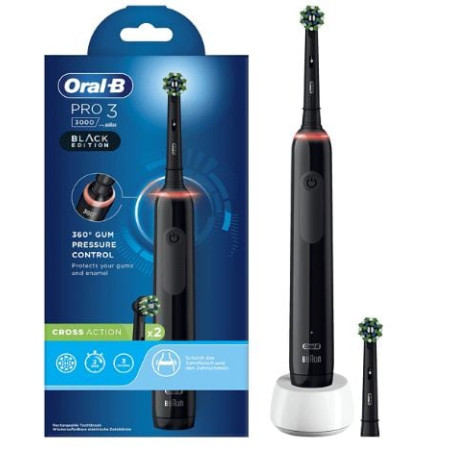 Spazzolino elettrico braun oral-b pro 3 3000 ad azione incrociata