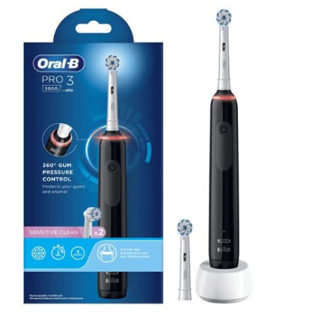 Spazzolino elettrico braun oral-b pro 3 300 sensitive clean nero