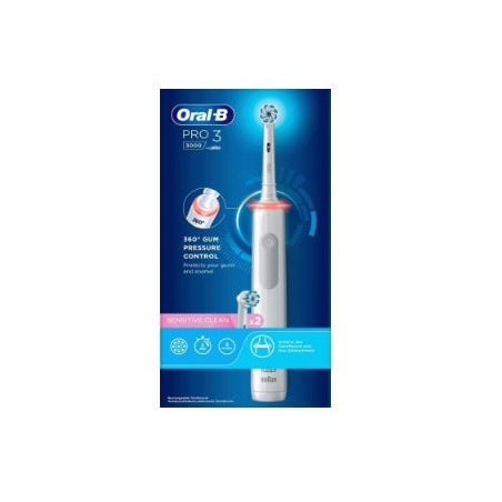 Spazzolino elettrico braun oral-b pro 3 300 bianco [pro 3 3000