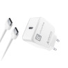 Alimentatore da rete cellularline usb tipo-c/15w/bianco