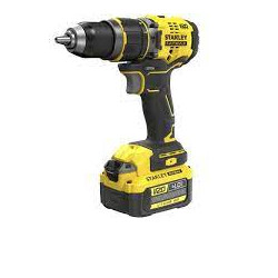 Trapano a percussione stanley 18v nero/giallo [fatmax v20 sfmcd721m2k]