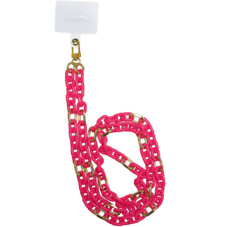 Portacellulare da collo celly lacet fluo rosa [lacetchainpkf]