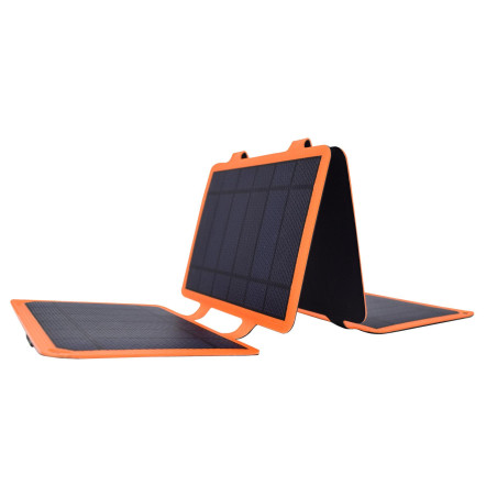 Caricatore solare 10w celly usb portatile nero arancione [solarpro10w]