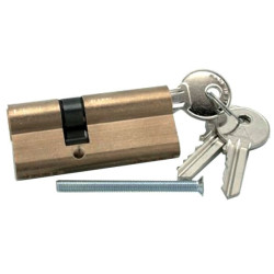 Serratura a cilindro cortellezzi ottone doppio 3chiavi [116-11-1-ka]