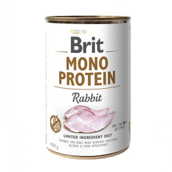 Magime brit mono protein rabbit cibo umido per cani - coniglio