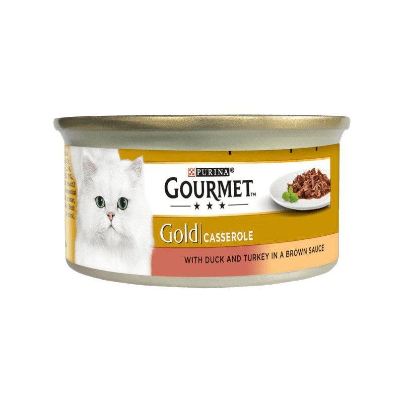 Mangime umido purina nestle gourmet gold casseruola anatra e tacchino