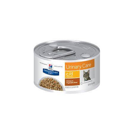 Cibo umido per gatto hill's feline c/d urinary care stufato con