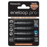Pila alcalina panasonic eneloop pro aa/2500mah/4pz/nero [bk-3hcde/4be]