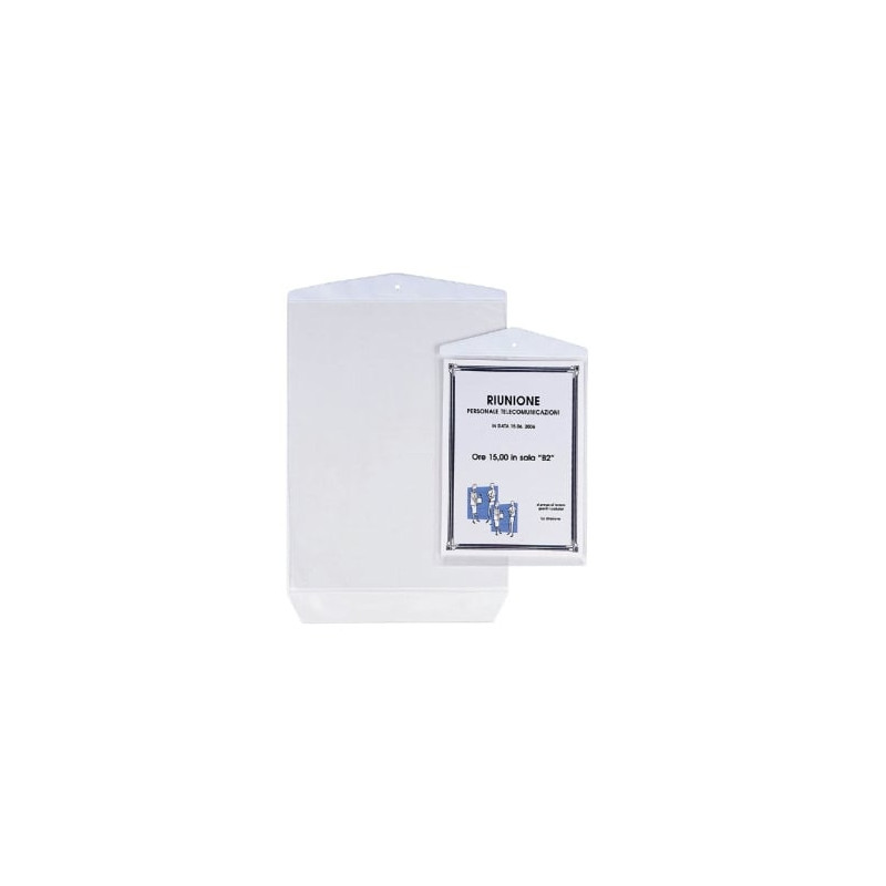 Buste appendicartello sei rota 10 pz. trasparenti 22x30cm [472230]